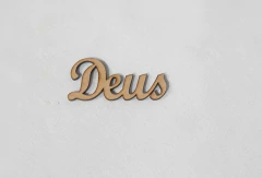 PALAVRA DEUS CURSIVA 7X3CM