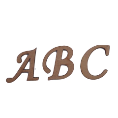 LETRA TRABALHADA 3CM (PCT 50 LETRAS)