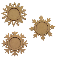 Base MDF para Vela Decorativa 9cm Cru