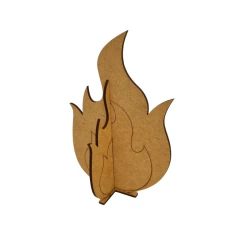 FOGUEIRA FESTA JUNINA COM BASE 15CM