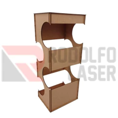 ADEGA LASER PARA VINHO 4 GARRAFAS 40X16,5X13CM