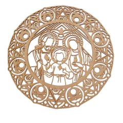 MANDALA SAGRADA FAMÍLIA TRABALHADA Nº1
