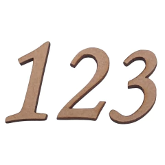 NUMERO TRABALHADO 2CM (50 NUMEROS)