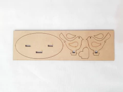 CASAL DE PASSARO COM BASE