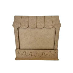 Porta Retrato MDF Festa Junina Barraca com base 17x18cm