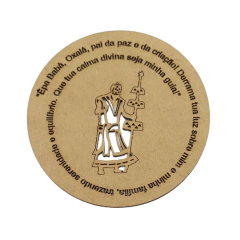 Mandala MDF Orixá Oxalá com Oração