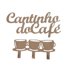 CANTINHO DO CAFE COM SUPORTE PARA XICARAS 60X46,5CM