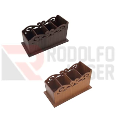 PORTA CONTROLE ARABESCO 4 DIVISÓRIAS (CORES)