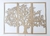 TRIO DE QUADROS ARVORE 87X64CM