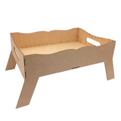 BANDEJA LASER COM PÉ 35X25X17CM