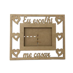 PORTA RETRATO EU ESCOLHI ME CASAR 10X15CM