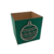 Caixa MDF Cachepot de Natal 10,5x10,5cm Verde - loja online