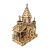 Casa do Papai Noel Castelo em MDF cru 25x12x31cm - comprar online