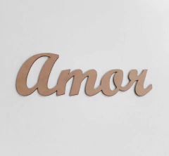 PALAVRA AMOR CURSIVA 30X10CM