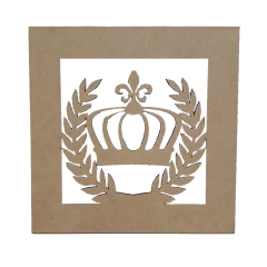 QUADRO 20X20CM COROA RAMO Nº 1