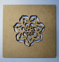 MANDALA QUADRADA N° 6 - 10CM