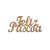 Aplique MDF Frase Feliz Páscoa cursiva decorativa