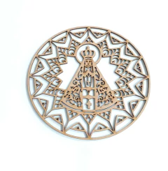 MANDALA NOSSA SENHORA APARECIDA TRABALHADA N°1