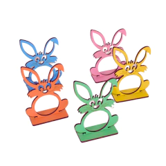 Porta Bombom MDF Coelho de Páscoa com Base 10x7cm Nº2