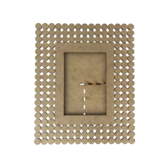 PORTA RETRATO PEROLAS 3 FILEIRAS 10X15CM (27X21)