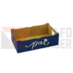 BANDEJA LASER PAI CHAPÉU 27X16,5X8CM AZUL