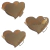 Cesta MDF Coração Decorativa 25x20x13,5cm