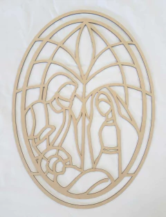 MANDALA OVAL SAGRADA FAMÍLIA 60X43CM