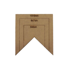 Gabarito MDF para Bandeirinhas de Festa Junina