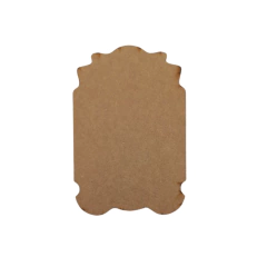 Placa MDF Decorativa Lisa 25x16,5cm - 6mm