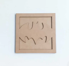 QUADRO 20X20CM BATMAN COM FUNDO