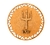 Medalhão Exu MDF cru 13cm umbanda e candomblé