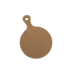 Placa MDF Decorativa Redonda Lisa 25x18,7cm Nº1 - 6mm