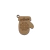 Enfeite MDF Pendente Natalino Luva 7x5,5cm - comprar online