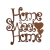 FRASE HOME SWEET HOME CORAÇÃO 10CM (CORES) na internet