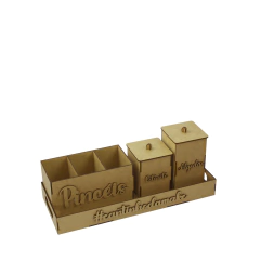 ORGANIZADOR DE MAQUIAGEM LASER #CANTINHO DA MAKE 34X13X15CM