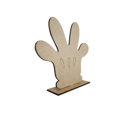 MÃO MICKEY C/ BASE 20CM