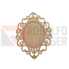 PLACA OVAL TRABALHADA COM FUNDO Nº3