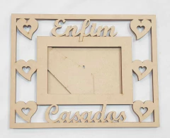 PORTA RETRATO ENFIM CASADOS 10X15CM