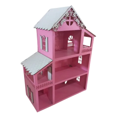 CASA DE BONECA MINIATURA PINTADA Nº2 (TAMANHOS)