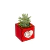 Imagem do Vaso MDF Para Suculenta Mãe Te Amo 7x7cm Vermelho