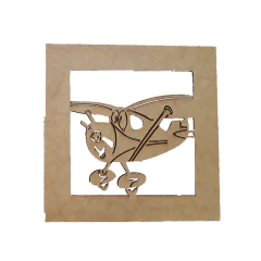 QUADRO 20X20CM AVIÃO