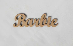 PALAVRA BARBIE CURSIVA 10X3CM