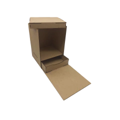 Caixa MDF Explosão Surpresa Lisa 17x17x24cm Crua