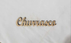 PALAVRA CHURRASCO CURSIVA 13,5X3CM