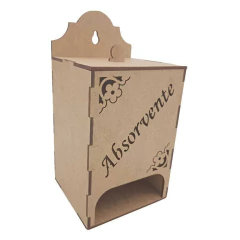 PORTA ABSORVENTE LASER 21X11X11CM