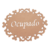 PLACA OVAL TRABALHADA OCUPADO 29X22CM