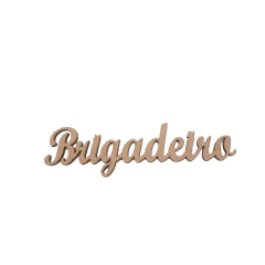 LiQUIDAÇÃO PALAVRA BRIGADEIRO CURSIVA - comprar online