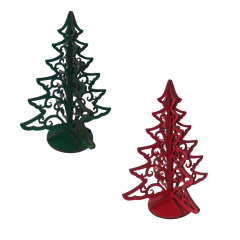 Árvore de Natal MDF de Encaixe Trabalhada 15x12cm