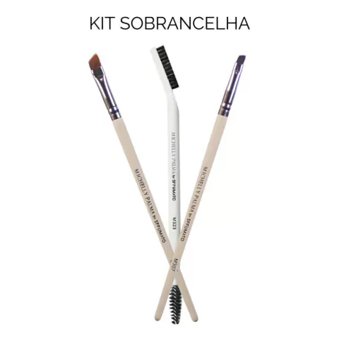 KIT COM 03 PINCÉIS SOBRANCELHA - comprar online