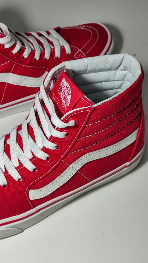 Tênis Vans Sk8-Hi Vermelho n°39 Usado Original